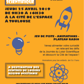 Journée du Loisir Scientifique 2019 – 25/04