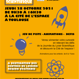 REPORT Journée Loisir Scientifique – Toussaint 2021