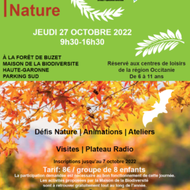 Journée du Loisir Nature 2022 – 27/10 – Forêt de Buzet (31)